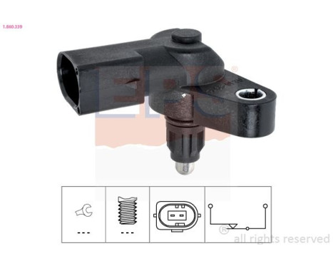 Switch, reverse light Made in Italy - OE Equivalent 1.860.339 EPS Facet