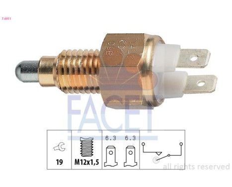 Switch, reverse light Made in Italy - OE Equivalent