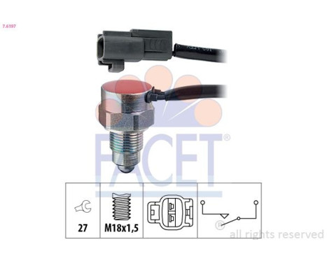 Switch, reverse light Made in Italy - OE Equivalent