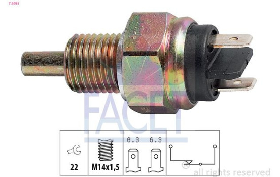Switch, reverse light Made in Italy - OE Equivalent