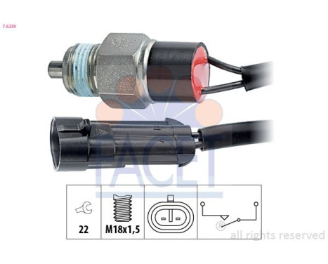 Switch, reverse light Made in Italy - OE Equivalent