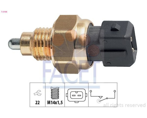 Switch, reverse light Made in Italy - OE Equivalent
