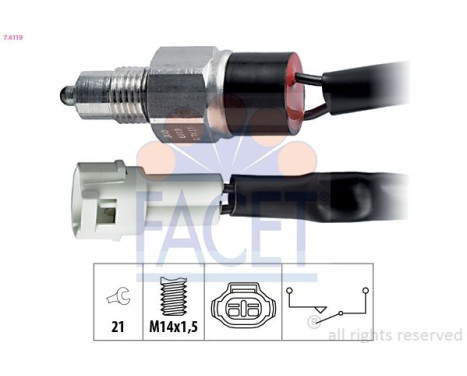 Switch, reverse light Made in Italy - OE Equivalent