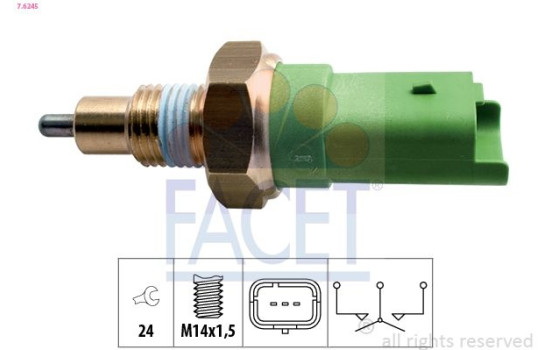 Switch, reverse light Made in Italy - OE Equivalent, Image 2