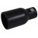 Embellecedor de escape Acero/Negro - redondo 94mm - longitud 180mm - conexión 44-57mm