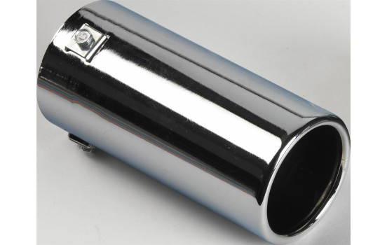 Embellecedor de escape de acero/cromo - redondo 80 mm - longitud 170 mm - conexión 40-77 mm, Imagen 2