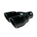 Embellecedor de escape Simoni Racing doble redondo de acero inoxidable - Negro - Ã˜90xL240mm - Montaje ->34-57mm