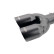 Embellecedor de escape Simoni Racing doble redondo/inclinado de acero inoxidable negro - Ø2 x 76 x L240 mm - Montaje 34, Miniatura 2