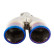 Embellecedor de escape Simoni Racing doble redondo/inclinado de acero inoxidable/titanio - 76 x L230 mm - Montaje -37-&g, Miniatura 2