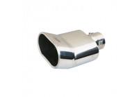 Embellecedor de escape Simoni Racing DTM de acero inoxidable - 135 x 85 x L220 mm - Montaje 35-61 mm