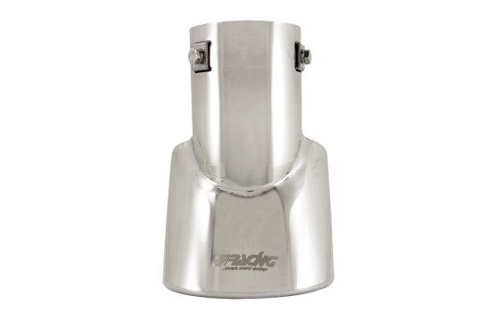 Embellecedor de escape Simoni Racing ovalado de acero inoxidable - 116 x 86 x L180 mm - Montaje 46->74 mm, Imagen 6