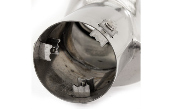 Embellecedor de escape Simoni Racing ovalado de acero inoxidable - 116 x 86 x L180 mm - Montaje 46->74 mm, Imagen 8