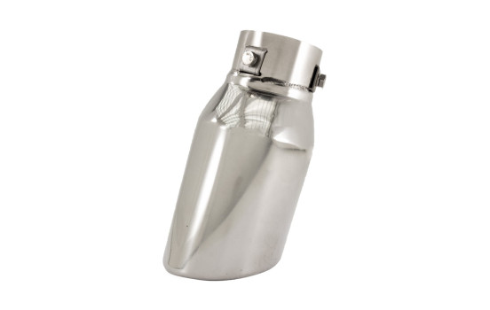 Embellecedor de escape Simoni Racing ovalado de acero inoxidable - 135 x 85 x L185 mm - Montaje -> 60 mm, Imagen 8