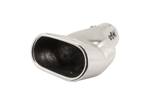 Embellecedor de escape Simoni Racing rectangular de acero inoxidable - Diámetro 117x68mm - Longitud 190mm - Montaje 63m, Imagen 2