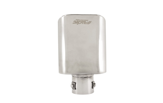 Embellecedor de escape Simoni Racing rectangular/inclinado de acero inoxidable - 140 x 80 - Longitud 240 mm - Montaje 57, Imagen 5
