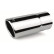 Embellecedor de escape Simoni Racing redondo/inclinado de acero inoxidable - Diámetro 63 mm - Longitud 140 mm - Montaje
