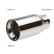 Embellecedor de escape Simoni Racing redondo/recto de acero inoxidable - Ø90xL185mm - Montaje 34-59mm, Miniatura 2