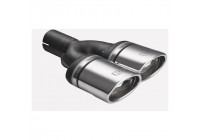 Embellecedor de escape Ulter Sport (derecho) - Doble óvalo 95x65 mm en ángulo - Longitud 200/180 mm - Montaje ->50