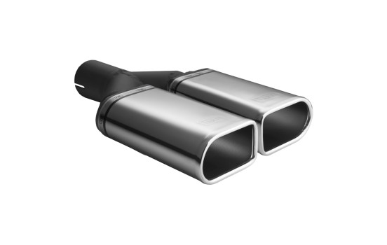 Embellecedor de escape Ulter Sport - Doble óvalo 110x65 mm - Longitud 200 mm - Montaje ->50 mm - Acero inoxidable, Imagen 2