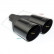 Embellecedor de escape Ulter Sport - Doble redondo, 90 mm, en ángulo - Longitud 280 mm - Montaje -> 55 mm - Negro, Miniatura 2