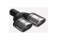Embellecedor de escape Ulter Sport (izquierdo) - Doble óvalo 95x65 mm en ángulo - Longitud 200/180 mm - Montaje ->5