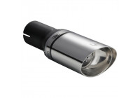 Embellecedor de escape Ulter Sport - Oval Race 95x65 mm en ángulo - Longitud 120 mm - Montaje ->50 mm - Acero inoxid