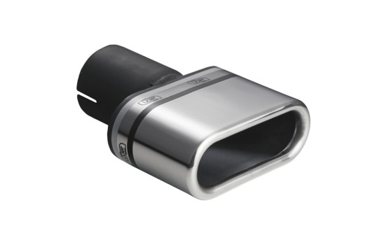 Embellecedor de escape Ulter Sport - Ovalado 110x45 mm - Longitud 80 mm - Montaje ->50 mm - Acero inoxidable