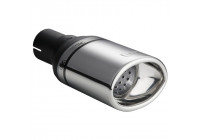 Embellecedor de escape Ulter Sport - Ovalado 120x80 mm - Longitud 120 mm - Montaje ->50 mm - Acero inoxidable