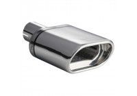 Embellecedor de escape Ulter Sport - Ovalado 145x75 mm - Longitud 140 mm - Montaje ->50 mm - Acero inoxidable