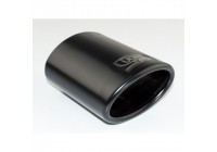 Embellecedor de escape Ulter Sport - Ovalado 95x65 mm en ángulo - Longitud 120 mm - Montaje 40-55 mm - Acero inoxidable