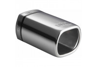 Embellecedor de escape Ulter Sport - Rectángulo 80x65 mm - Longitud 120 mm - Montaje 40-55 mm - Acero inoxidable