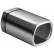 Embellecedor de escape Ulter Sport - Rectángulo 80x65 mm - Longitud 120 mm - Montaje 40-55 mm - Acero inoxidable