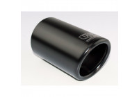 Embellecedor de escape Ulter Sport - Redondo 70 mm - Longitud 120 mm - Montaje 40-60 mm - Acero inoxidable negro