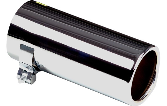 Punta de escape de acero inoxidable - redonda 76 mm - longitud 170 mm - conexión 50-60 mm