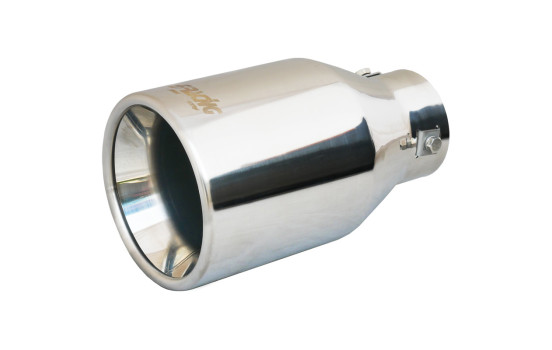 Punta de escape redonda Simoni Racing de acero inoxidable - 115 x L200 mm - Montaje 44-68 mm