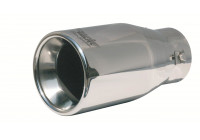 Punta de escape Simoni Racing redonda de acero inoxidable - Diámetro 100 - Longitud 200 mm - Montaje 48 - 73 mm