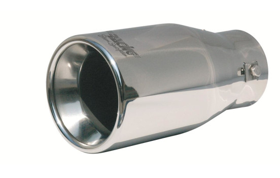 Punta de escape Simoni Racing redonda de acero inoxidable - Diámetro 100 - Longitud 200 mm - Montaje 48 - 73 mm