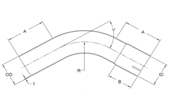 Curva de acero inoxidable de 30 grados, Imagen 2