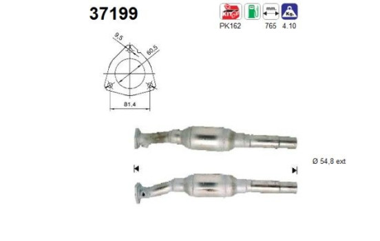 Convertidor catalítico Volkswagen/Seat/Ford, Imagen 2