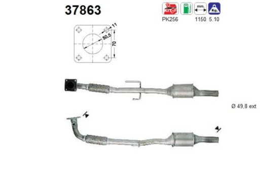 Convertidor catalítico Volkswagen/Seat, Imagen 2