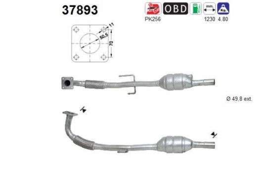 Convertidor catalítico Volkswagen/Seat, Imagen 2
