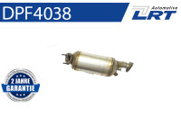 Filtro de partículas diésel DPF4038 LRT