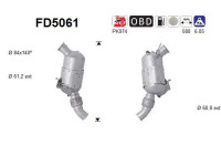 Filtro de partículas diésel FD5061