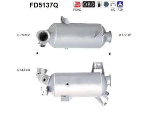 Filtro de partículas diésel FD5137Q