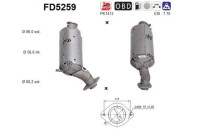 Filtro de partículas diésel FD5259