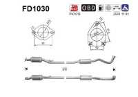 Filtro de partículas, sistema de escape FD1030