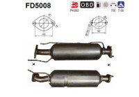 Filtro de partículas, sistema de escape FD5008