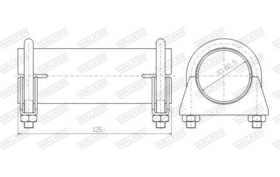 Conexión de tuberías, sistema de escape, Imagen 8