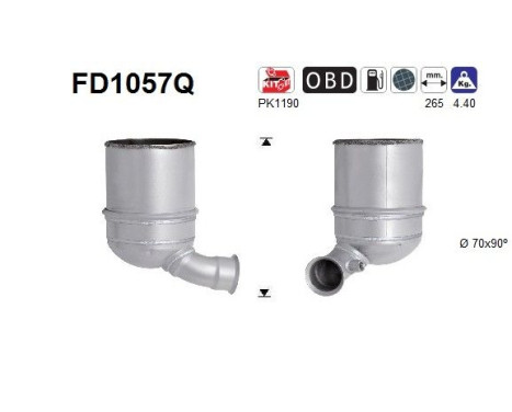 Filtro de partículas diésel FD1057Q