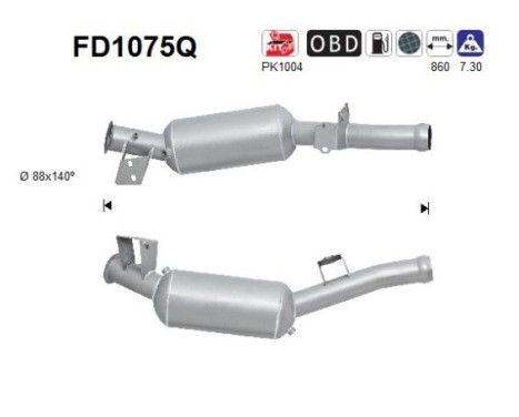 Filtro de partículas diésel FD1075Q